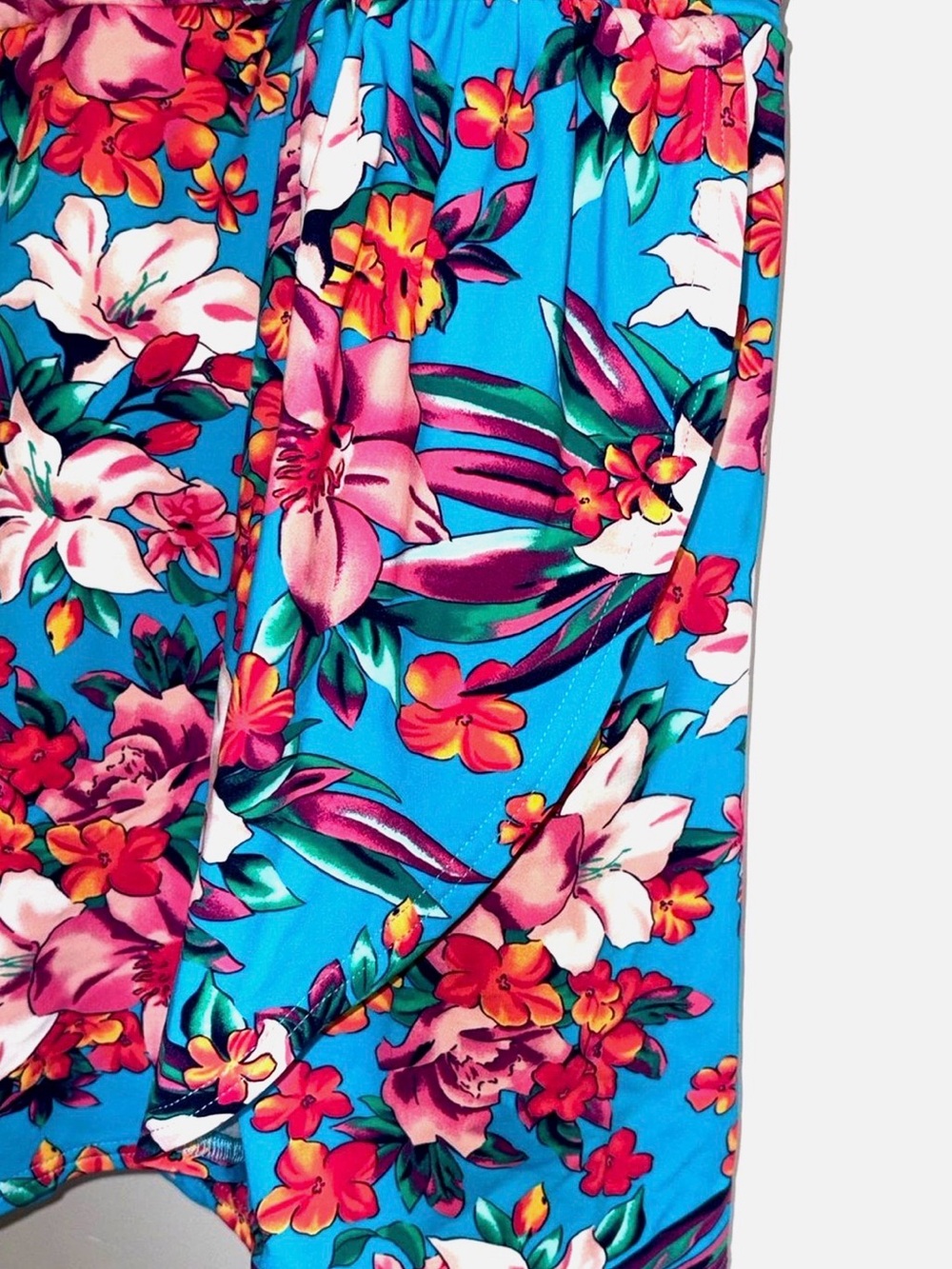 Lands’ End Floral Swim Dress One Piece Swimsuit Size 10-12 Tummy Control - Picture 7 of 15